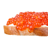 Мини бутерброд с красной икрой