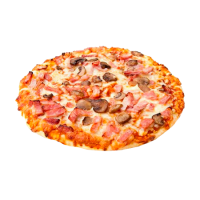 Пицца с базиликом и томатами