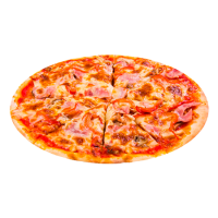 Пицца с колбасой п/к и томатами