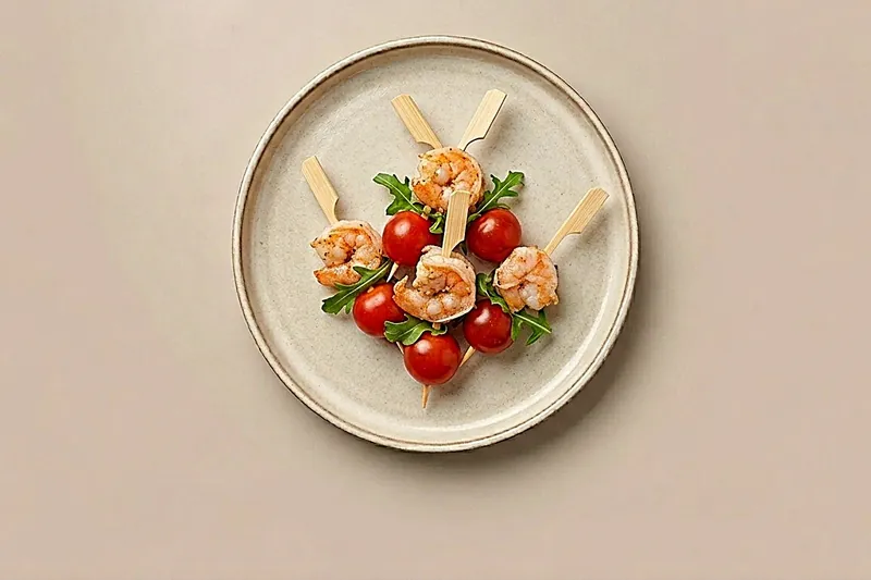 Канапе с креветкой