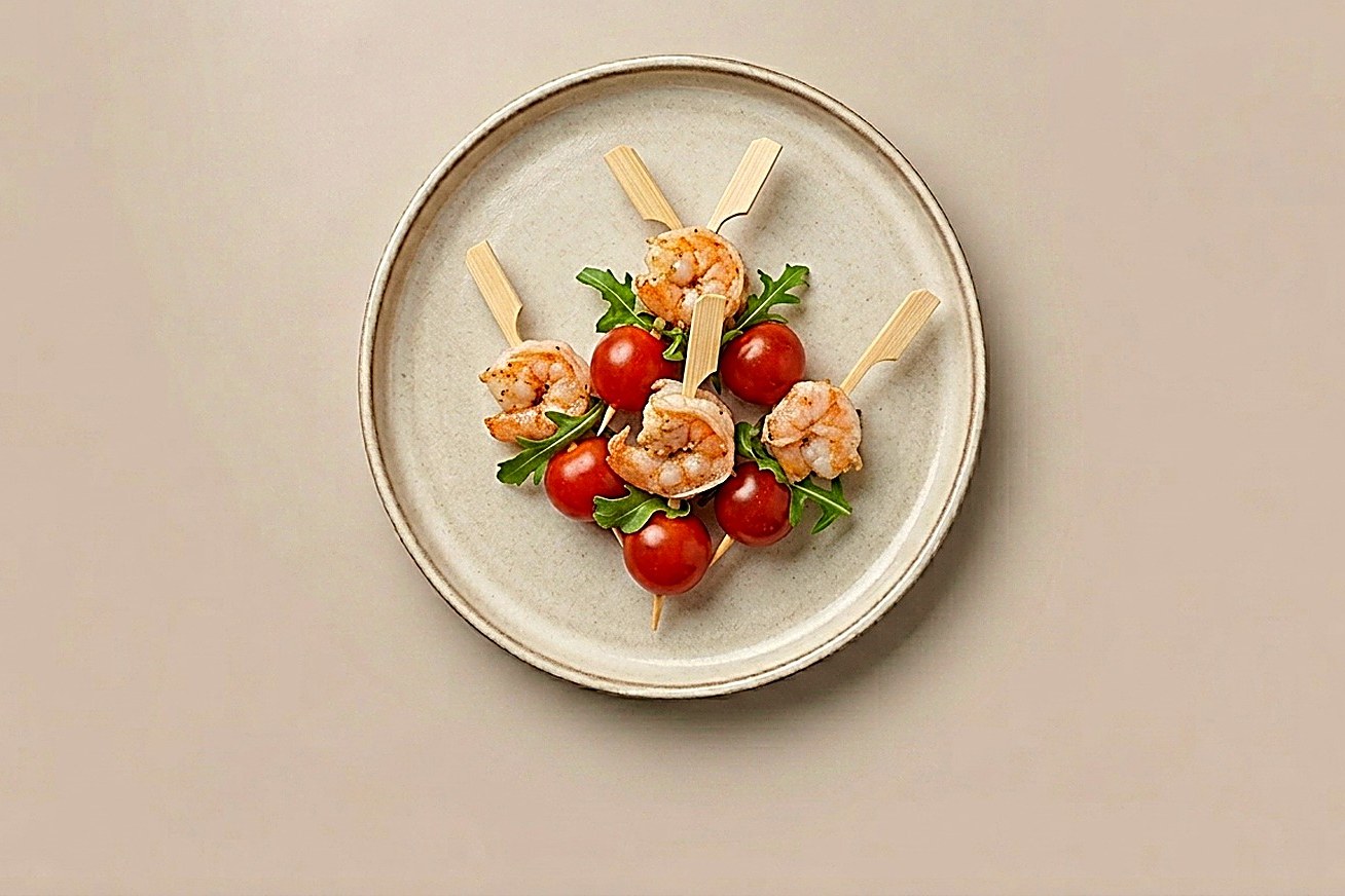 Канапе с креветкой